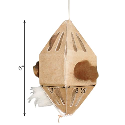 GreenBird Durable Nesting Material Holder with Natural Fibers