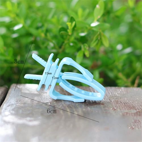 Parrot Fruit Vegetables Clip Feeder With Stable Cage Mount Durability For Bird Snacks - color: Blue