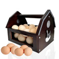 Egg Basket,Wooden Egg Basket for Gathering Fresh Eggs,Farmhouse Chicken Egg Collecting Basket for Countertop