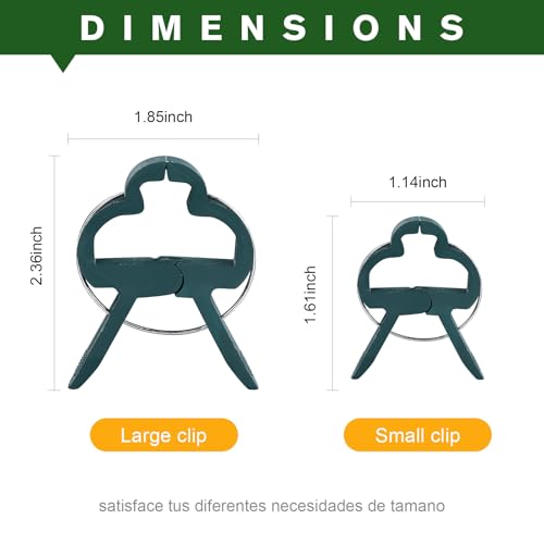 Plant Clips for Climbing Plants, Garden Support for Tomatoes & Vine - size: 60 Small