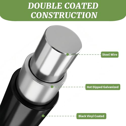19-Gauge Galvanized Hardware Cloth, 1/2 in Mesh, 48 in x 100 ft | 1/2-inch welded wire mesh roll for chicken coops, garden barriers, tree guards, cage repairs and DIY screens - color: Black, size: 1/2in x 48in x 100ft