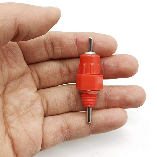 TIHOOD 35PCS Automatic Chicken Water Nipple Drinker Feeders Poultry Hen Screw Style