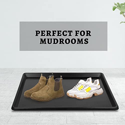 2pcs 31.9"x22.8" Replacement Tray for Dog Crate Plastic Cage Bottom Pan Multi-Purpose Boot Mat Shoe Tray Indoor Outdoor Waterproof, Dog and Cat Rabbit Food Bowls Floor Liners - size: 2Pcs 31.9"x22.8"