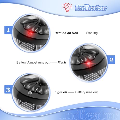 Yzert Solar Fountain with 2000mAh Battery & Innovative Indicator, 3.5W Glass Solar Water Fountain Pump Works in Cloudy Day with 7 Nozzles for Bird Baths, Gardens, Ponds, Pools, Outdoors (Black)
