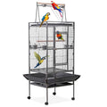 HSM 68 Inch Wrought Iron Large Bird Flight Cage with Rolling Stand | Bird Flight Cage Casters, Slide-out Tray for African Grey Parrot Parakeets Canaries Parrot Cockatiels Lovebirds Conures
