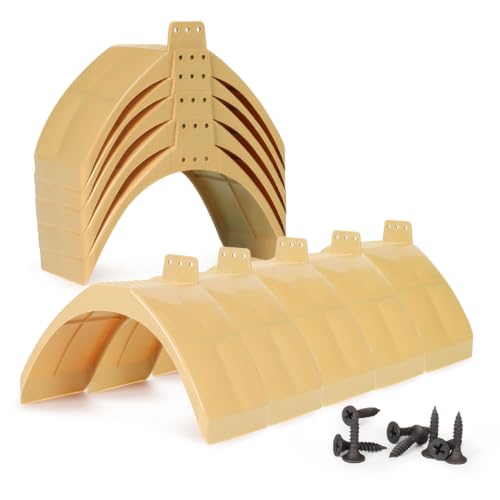 10-pc Plastic Dove Rest Stand with Screws, Race Pigeon Loft Dwell Perch Roost Holder Multi-Pack (Brown, 10-Pack Stand Bundle) - color: Brown