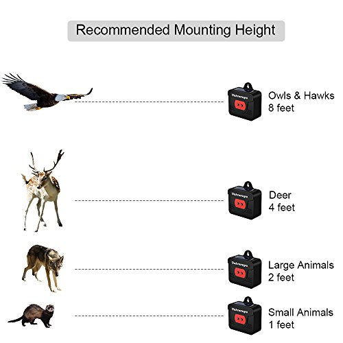 Coyote Deterrent Solar Predator Control Light, 4Pack | Deer Repellent Device, Nighttime Animal Repeller, Fox Skunk Raccoon Repellent, For Outdoor Garden Yard Chicken Coop