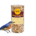 Birds Choice Bugs 'N Nuts Cylinder Seed | Wild Bird Food with Insects & Fruit | High-Energy Mix of Sunflower Hearts, Peanuts, Mealworms & Tree Nuts | High Protein & Bird Feed | 2.5 lbs | High-Energy Mix of Sunflower Hearts, Peanuts, Mealworms and Tree Nut