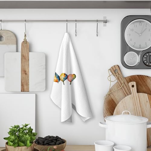 Every Little Thing is Gonna Be Alright Bird Kitchen Towels, Bird Gifts for Women, Inspirational Quotes Spring Hand Towels for Kitchen Bathroom, Inspirational Decorative Hand Towel - color: Color-3