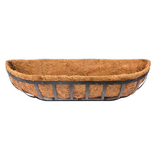 1 Pcs Trough Coco Liner 48 inch Wall Planter Replaceable Coco Liner for Window Box, Fence Flower Baskets - size: 48 in -1pcs