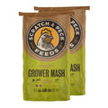 Scratch and Peck Feeds | Grower Mash for Chickens & Ducks | 50 lb Bag | 17% Protein, Corn & Soy Free, Fermentable Whole Grains, Certified Organic & Non-GMO Project Verified, Complete Nutrition - size: 50 Pound (Pack of 1), style: Grower Feed
