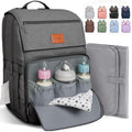 Baby Diaper Bag Backpack - Large Bag for Boys & Girls, Waterproof Diaper Backpack - Travel Diaper Bags w/Changing Pad, Baby Registry Search & Shower Gifts - Essentials Must Haves Newborn Stuff - color: O. Dark Gray, style: Classic
