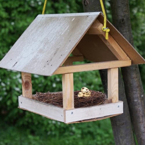 16 PCS 7 Inch Artificial Bird Nest for Crafts, Handicraft Rattan Bird's nest, Small Bird Nest, Bird's Nest Decorating Kit for Holiday, Table, Garden, DIY Terrarium Decor - size: 16 PCS 7 Inch