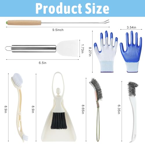 7 Pcs Bird Cage Cleaning Supplies Bird Cage Cleaner Brush Kit