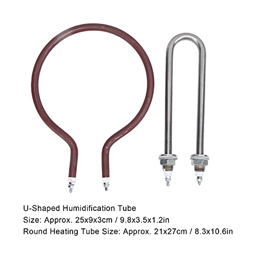 Incubator Heating Elements, Poultry Hatching Equipment 200W Resistance U‑Shaped Incubator Humidification Tube for Goose for Chicken for Duck