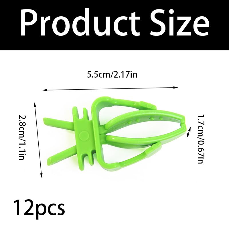 12-Pack Green Bird Cage Food Holder, Vegetable Fruit Holder for Budgie Parakeet Cockatoo Macaw Cockatiel Conure & Small Birds