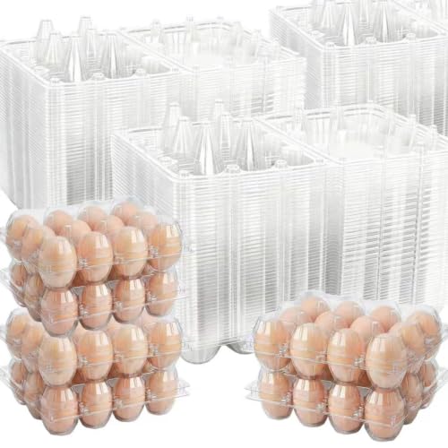 150Pack 12-Count Plastic Egg Cartons Bulk Clear Reusable Egg Containers | Egg Cartons Cheap Bulk, Egg Carton, Egg Cartons Bulk, Egg Tray, Egg Flats, Egg Crates, Paper Egg Cartons. - size: 150pack