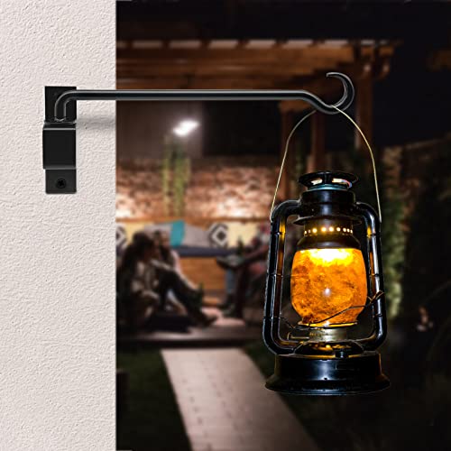 16 inch 2 Pack Swivel Plant Hangers Outdoor Heavy Duty - Black Iron Plant Hanging Hook Bracket for Flowers Baskets Pots Bird Feeder Lanterns Wind Chimes - size: 16 inch -2 Pack