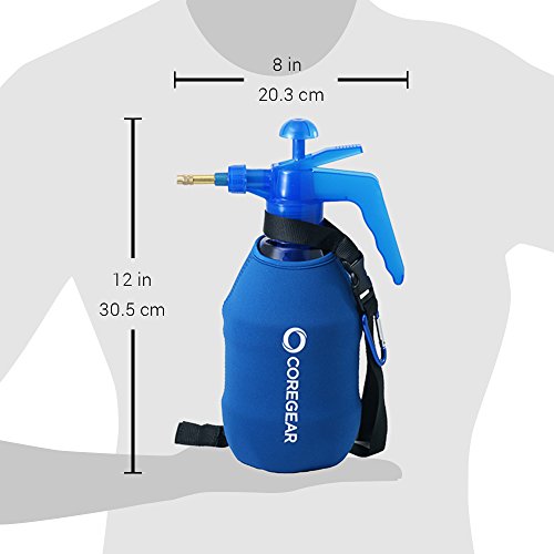 (Ultra Cool XL) USA Misters 1.5 Liter Personal Pump Water Mister & Sprayer with Full Neoprene Jacket… - color: Blue
