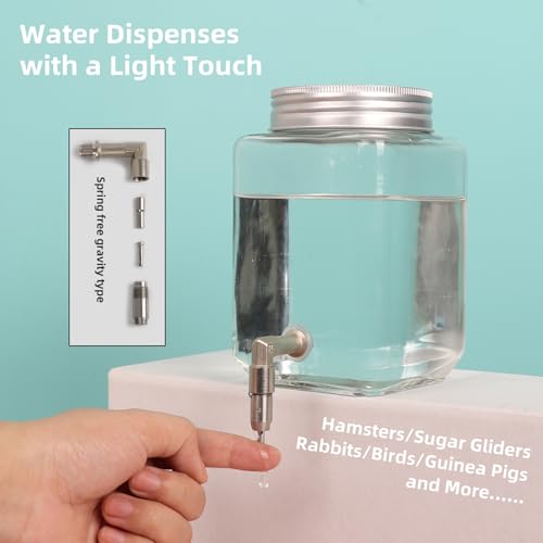 Guinea Pig Watter Bottle, Rabbit Non drip Water Dispenser, Suitable for Totoro, Birds, Hamsters, Guinea Pigs, and Other Small Animals(25 oz) - size: 25oz
