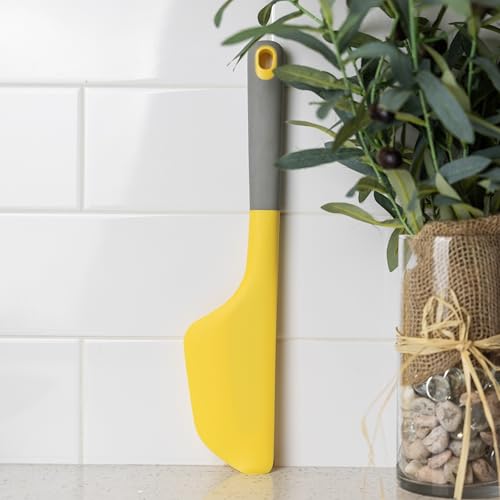 Fox Run Flip & Fold Silicone Quesadilla and Omelet Spatula, 14" Yellow Omelette Turner, Safe For Non-Stick - size: 2.75” x 13.75” x 1”