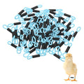 M METERXITY 100-Pack Adjustable Chick Leg Bands, 1.38" x 0.2" Polyester Chicken Leg Brace for Chicks/Ducks/Birds [Light Blue] Poultry Leg Bands - color: Light Blue
