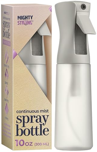 10 OZ Continuous Spray Bottles - Ultra Fine Mist Sprayer | Water Spray Bottle For Hair Stuff, Mister Spray Bottle For Plants Mister | Hair Spray Bottles For Hairstyling, Cleaning, Salons - color: Moonstruck Silver