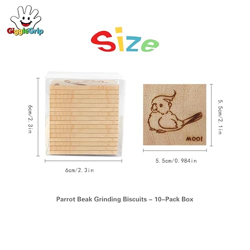 10 Pack Bird Chew Toys, 100% Natural Pine Wood Blocks for Parrot Chewing & Beak Trimming, Durable Bird Cage Accessories for Medium Small Birds, Conures, Cockatiels - style: 10 Small Slices