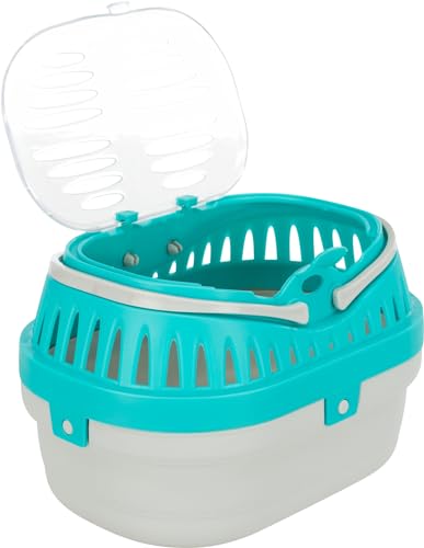Trixie Pico Transport Crate - Portable Pet Carrier Great for On-The-Go - Traveling Cage for Small Pets, Hamsters, Guinea Pigs, Lizards, and More | Portable Pet Carrier, Ideal for On-The-Go, Traveling Cage for Small Pets, Hamsters, Guinea Pigs, Lizards - s