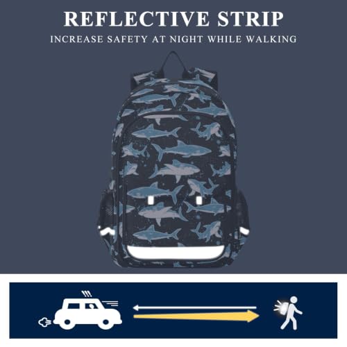 Kids Backpack Elementary Middle School Bags for Boys Girls | Travel, Daypack, Lightweight, Waterproof, with Reflective Strip - color: Multi 18
