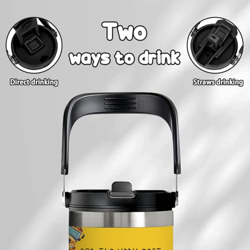 School Bus Driver Gifts for Women Men - 30oz Bus Driver Tumbler with Handle, Insulated Stainless Steel Travel Mug, Leakproof & Cup Holder Friendly - Perfect for Appreciation, Retirement & Birthday - color: SchoolBusDriver1