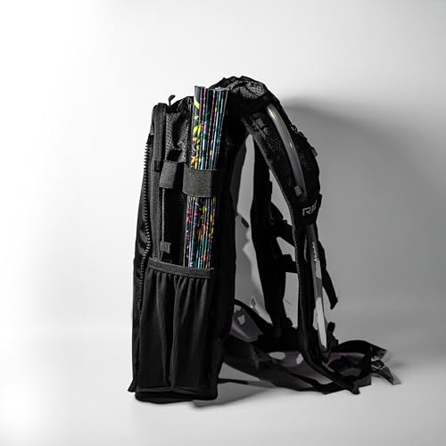 RAVERUNNER® Anti-Theft Hydration Backpack | Festival Approved Rave Backpack for Concert Goers, Leak-Free Festival Water Backpack for EDC, Rave Hydration Pack - color: Black
