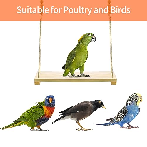 Wood Chicken Swing Toy, Chicken Toy, | for Chickens Rooster Poultry Parrots - size: 1pcs Chicken Swing