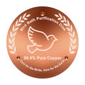 Bird Bath Copper Disk, 99.99% Pure Copper Bird Bath Cleaner with Triple-Point Support, 4 Inch Thick Chemical-Free Natural Water Cleaner for Outdoor BirdBaths, Bowls, All-Season Use - color: 1 Pack