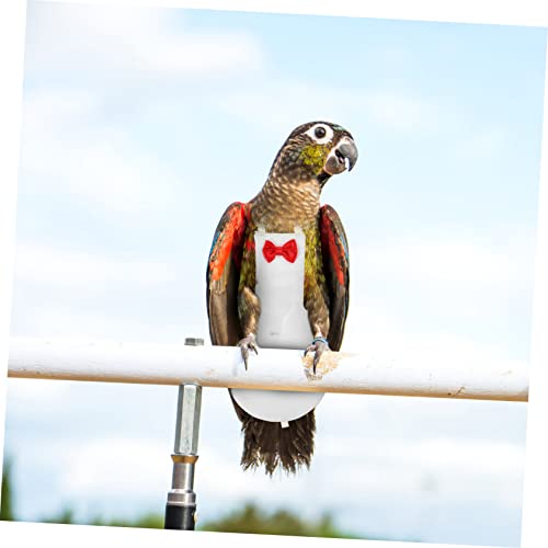 Yardwe Bird Diaper for Birds Breathable Parrot Clothing Accessory for Outdoor Activities Fits Parakeets Cockatiels and Pigeons White - size: 22x12cm