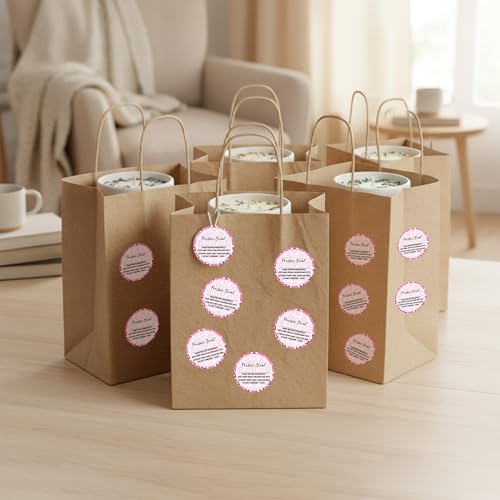 Freshiess Scent Care Instruction Stickers - 500 Count Car Freshie Warning Round Labels, Adhesive Roll Stickers with Line to Write Thermal Printed for Small Business (2 x 2 Inch, Pink Flower) - color: Freshiess Pink Flower