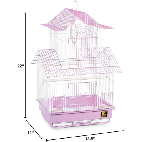 Bird Cage Spacious & Durable - Natural Wood Accents - Comfortable Habitat for Parakeets & Canaries