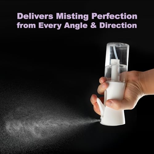 2 Pack Spray Bottles for Hair - Continuous Water Mister Spray Bottles with Ultra Fine Mist Spray for Hairstyling, Barbers, Salons, Skin Care, Cleaning, Plants, Pets (Ivory, 6.8 oz) - color: Ivory, size: 6.8 oz