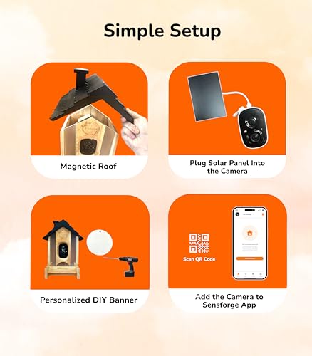 Smart AI Bird Feeder Camera, 2.5K HD Live View, Solar-Powered Wooden Outdoor Feeder with AI Recognition, Weatherproof, App Notifications - Ideal for Bird Lovers, Parents & Kids