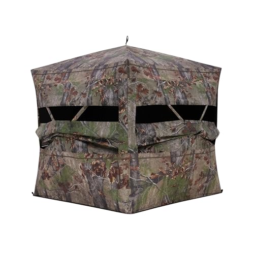 Barronett Blinds® Grandview, See-Through Hunting Blind, View-Through Fabric, Silent Shooting Windows, Bloodtrail™ Backwoods, 104" x 104" x 82", GV450BW