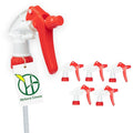 Heluva Green Spray Bottle Nozzle Replacement Tops, Red 6 Pack | Heavy-duty trigger sprayer tops for commercial and home cleaning. Fits 8/16/24/32 oz plastic & glass bottles. - color: Red, size: 6 Pack
