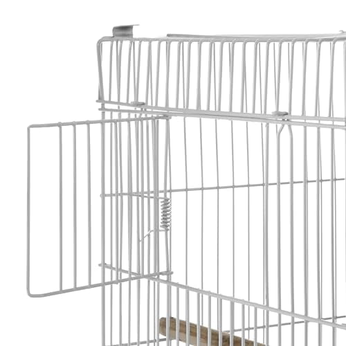 Sam's Pets Willow 24" Bird Cage, White | Premium Iron, Spacious, Easy-to-Clean, 4-6 Birds, Ideal for Cockatiels, Parrots, Budgies - color: White