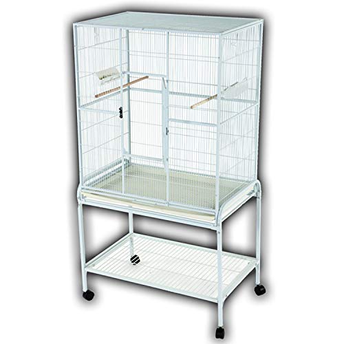 A&E Cage Company Flight Bird Cage in White
