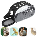 Hsei Small Pet Carrier Bag Portable Small Animal Travel Bag with Clear Side Panel Shoulder Strap for Hamster Chinchilla Rabbit Hedgehog Sugar Bird Lizard