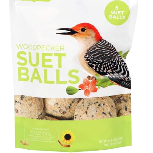 Pacific Bird & Supply Co Inc Pb-0096 1 Lb 5 Oz Woodpecker Suet Balls 6 Pack