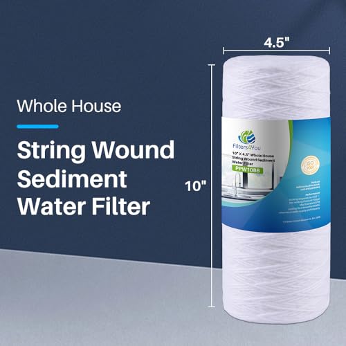 CFS Sediment Water Filters for Campbell HDSC5, HDSC30, 10 x 4.5, 1 Pack | Captures sand, silt & rust in Campbell HDF150, CHD-100 & standard Big Blue housings; 9.75 x 4.5 in; well water ready - size: 1 Pack