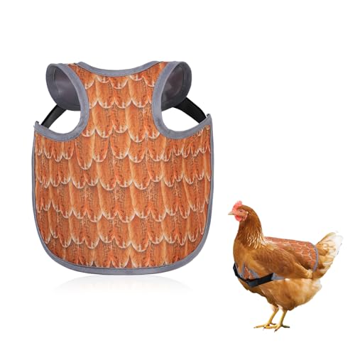 Chicken Saddle for Hens - Chicken Aprons for Hens With Adjustable Straps, Chicken Aprons & Vest Jacket for Hens - style: Yellow Feather