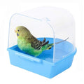 kathson Bird Bath for Cage Parakeet Bathing Tube for Budgie Conure Parakeet Finch Canary Cockatiel Parrot Lovebird (Random Color)