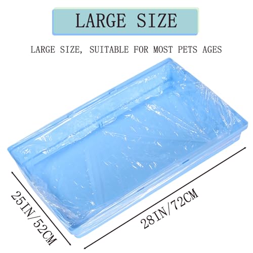 20pcs Disposable Bird Cage Liners, Large Size 28x20in Clear Plastic Parakeet Cage Liner Bag, Bird Cage Accessories Film Cover for Finches Canaries Cockatiels Birdcage and Bunny Guinea Pig(20)