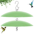 13" Bird Feeder Rain Guard, Hummingbird Feeders Shade Dome Cover, Hanging Baffle for Bird Feeder Pole,Smart Birds Feeder's Umbrella(Light Green),2 Pack - color: Grass green, size: 13Inch / 2 Packs